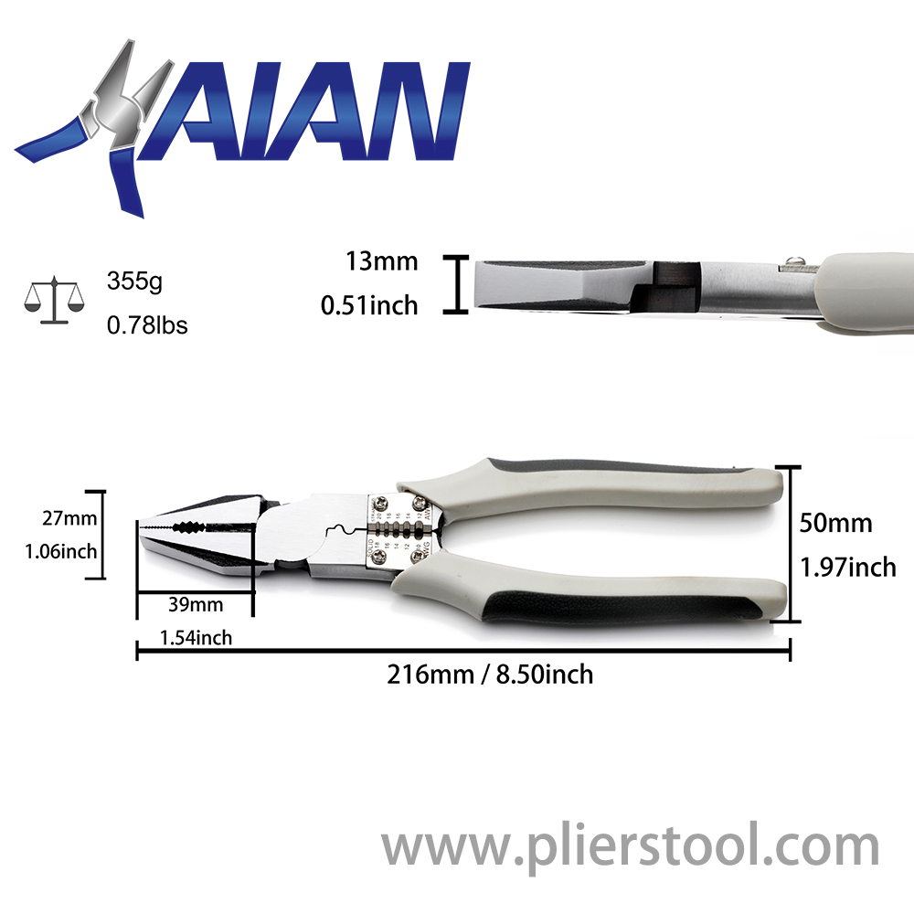 Multi-use Linesman's Pliers' Parameters